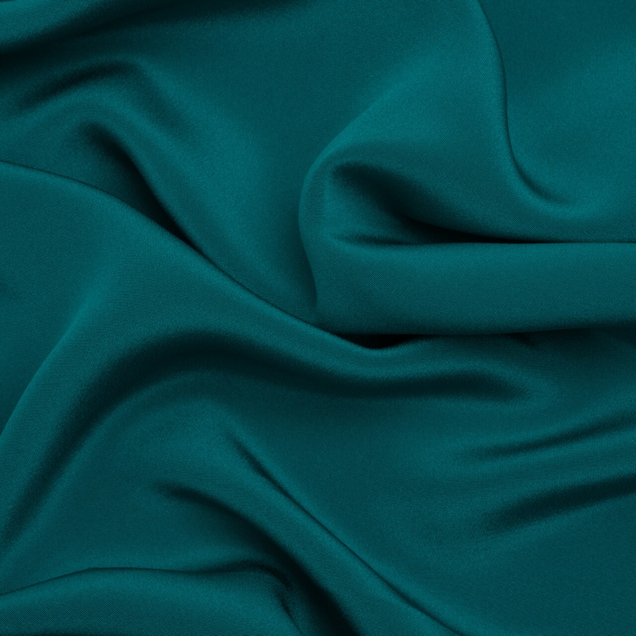 1 Yard Deep Teal Silk Crepe Fabric Premium Four Ply for Sewing Projects, 44 Inches Width
